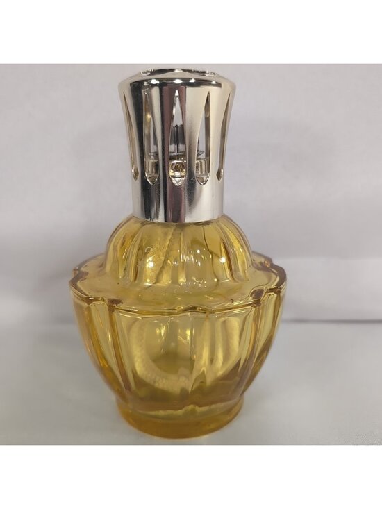 Lampe Berger Other - Vintage Amber Glass Lampe Berger France Catalytic Fragrance Lamp Amber Yellow